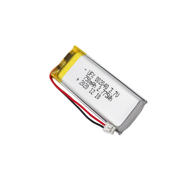 Lithium Cell Manufacturer Professional Customized Beauty Equipment Battery UFX 802048 750mAh 3.7V High Quality Rechargeable Battery