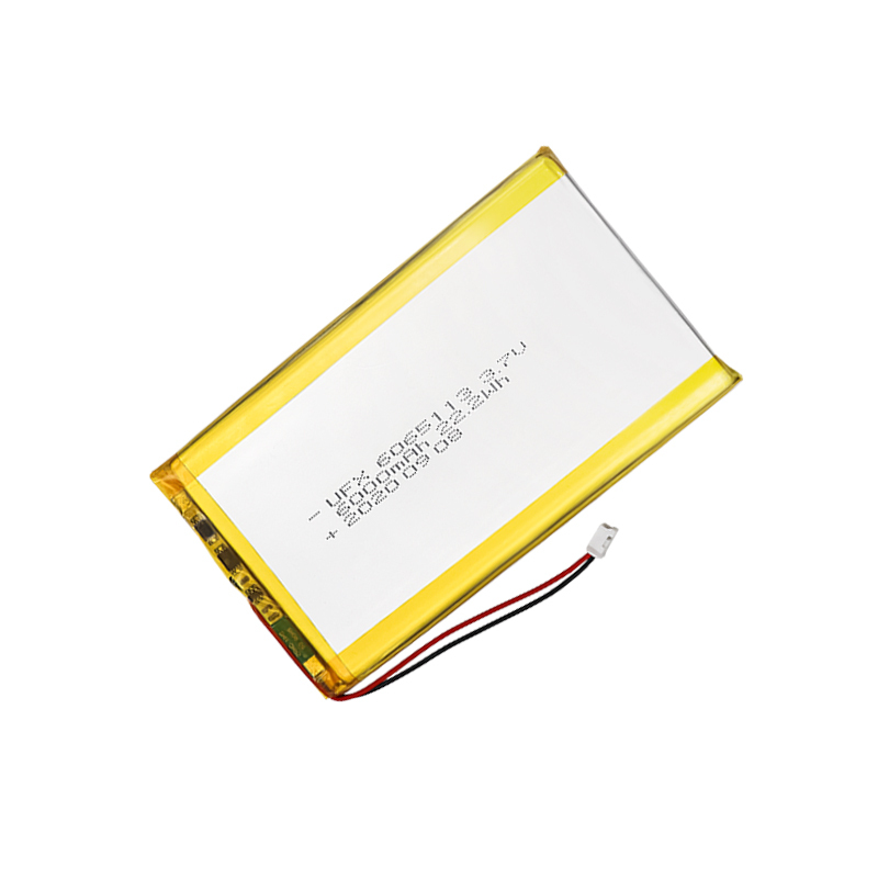 Li-ion Polymer Cell Manufacturer Wholesale High Quality Large Capacity Air Cleaner Battery UFX 6065113 6000mAh 3.7V Rechargeable Battery Pack