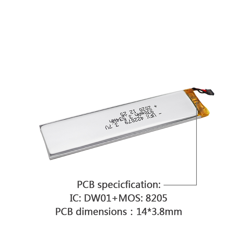 China Li-Polymer Cell Manufacturer Wholesale Electronic Doorbell Battery UFX 422079 930mAh 3.7V Rech