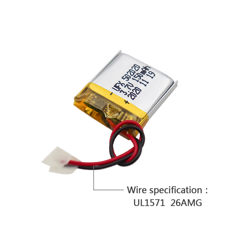 China Lipo Cell Factory Wholesale Li-po Battery for Locator UFX 502020 150mAh 3.7V Li-ion Polymer Battery With MSDS