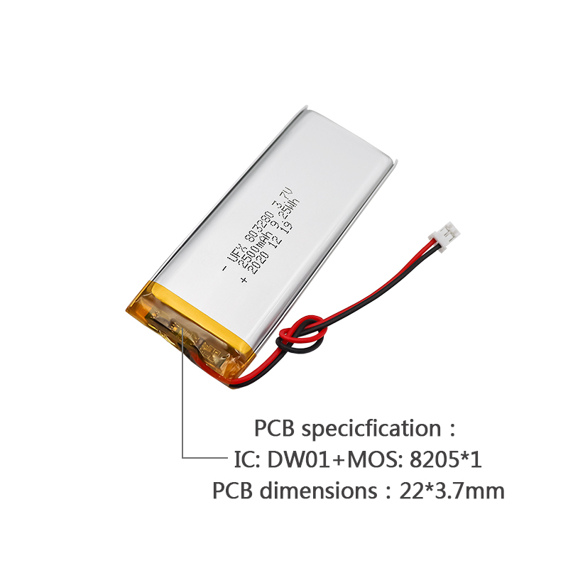 China Lithium Ion Cells Factory Customized Monitoring Equipment Battery UFX 803280 2500mAh 3.7V Li-ion Polymer Battery Pack