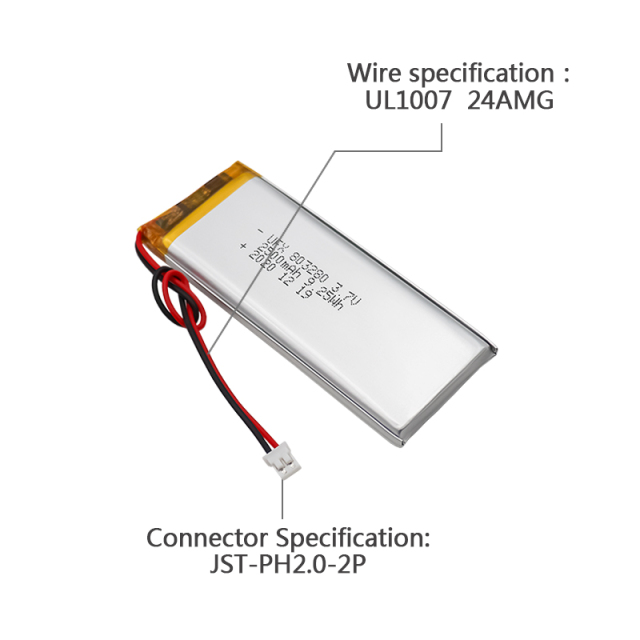 China Lithium Ion Cells Factory Customized Monitoring Equipment Battery UFX 803280 2500mAh 3.7V Li-ion Polymer Battery Pack