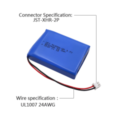 Lithium-ion Cell Manufacture Wholesale Large Capacity Battery for Security Equipment UFX 904560-2P 6000mAh 3.7V High Quality Rechargeable Battery