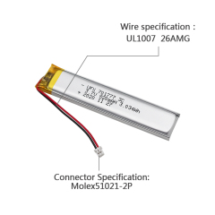 China Li-Polymer Cell Manufacturer Professional Customized Breast Pump Li-polymer Battery UFX 701777-3C 820mAh 3.7V 3C Discharge Li-polymer Battery