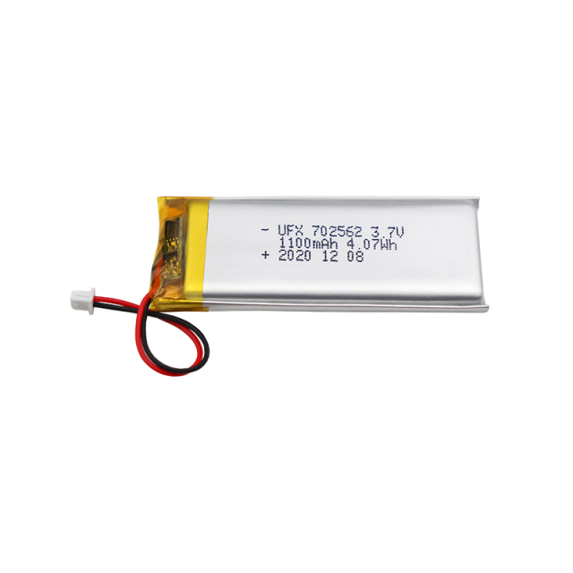 Chinese Lithium Cell Manufacturer Customized Monitoring Equipment Battery UFX 702562 1100mAh 3.7V Li-ion Polymer Battery With MSDS