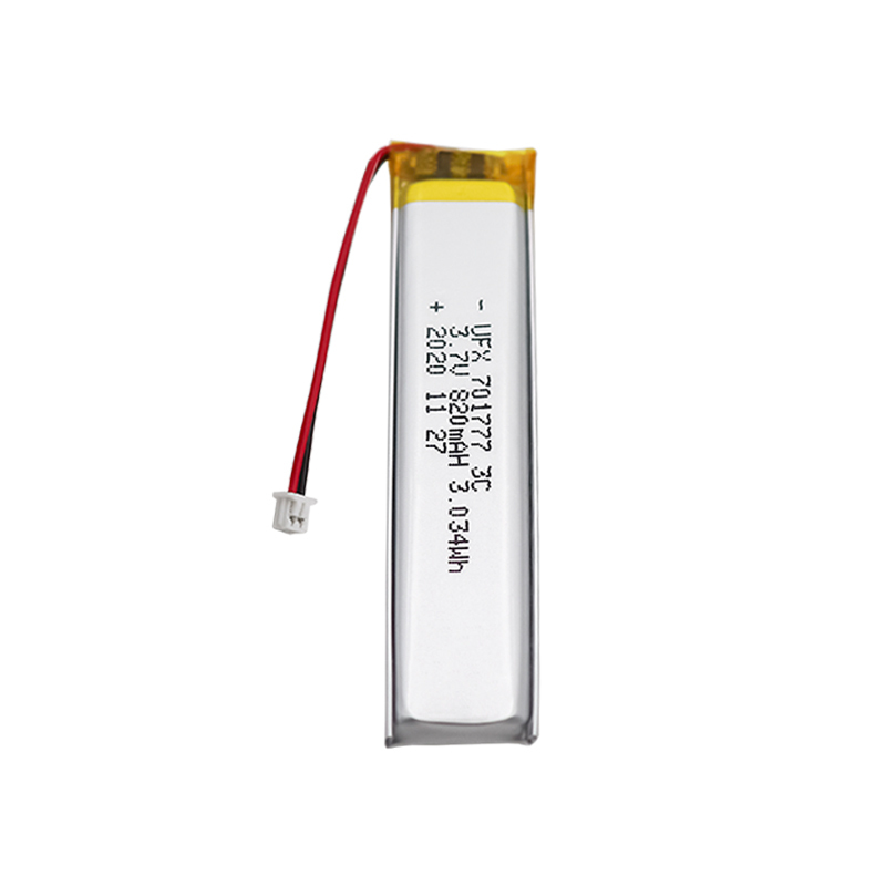 China Li-Polymer Cell Manufacturer Professional Customized Breast Pump Li-polymer Battery UFX 701777-3C 820mAh 3.7V 3C Discharge Li-polymer Battery