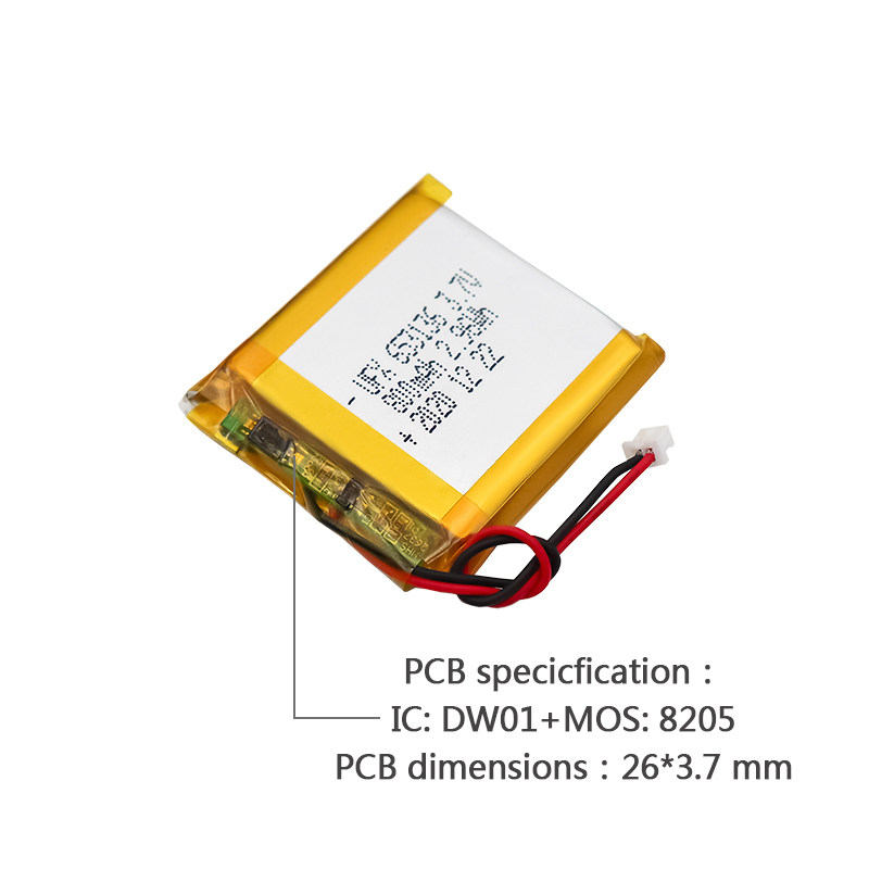 리튬 이온셀 공장 게이트웨이 알람 배터리 도매 UFX 653136 800mAh 3.7V 충전식 리튬 폴리머 배터리 팩