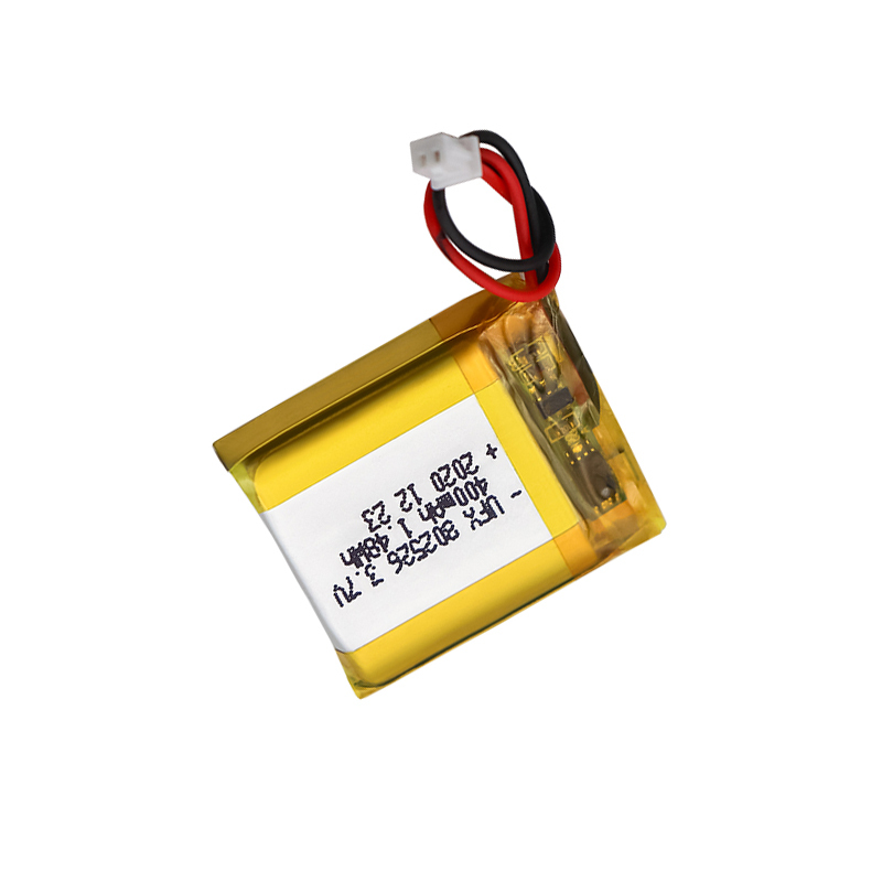 China Polymer Li-ion Cell Manufacturer Customized Beauty Device Li-ion Polymer Battery UFX 802526 400mAh 3.7V