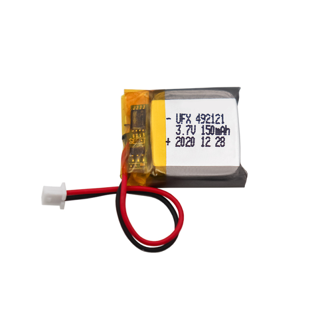 중국 리튬이온 전지 공장 블루투스 헤드셋 배터리 공급 UFX 492121 150mAh 3.7V 블루투스 스피커 배터리 생산