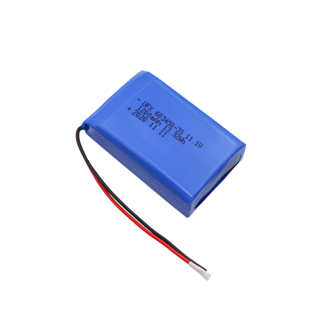 중국 LiPo셀 공장 미용기기 Li-po 배터리 UFX 603450-3S 1200mAh 11.1V 리튬 이온 재충전형 배터리 팩