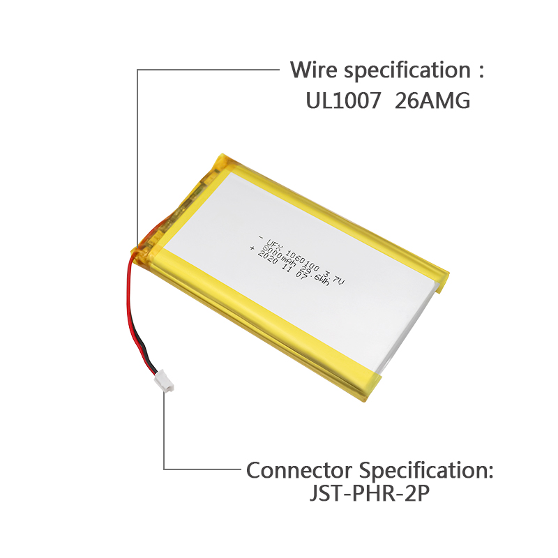 Lithium Ion Cell Factory Supply High Capacity Power Bank Battery UFX 1060100 8000mAh 3.7V Li-ion Pol