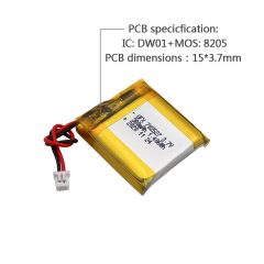 Lithium Cell Manufacturer Wholesale Rechargeable Battery For Digital Camera UFX 702527 380mAh 3.7V Li-po Battery Pack
