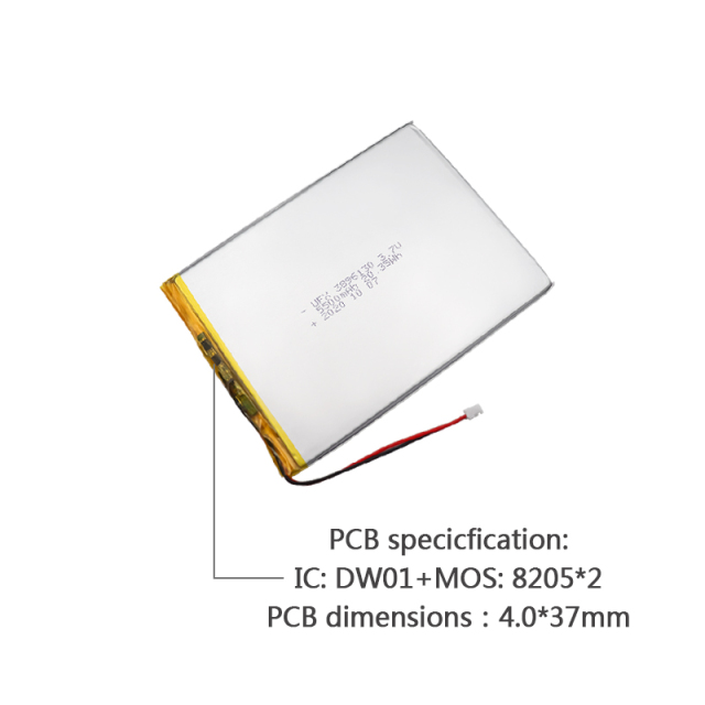 중국 폴리머 리튬 이온 셀 공장 도매 고품질 스위퍼 배터리 UFX 3896130 5500mAh 3.7V 충전식 리튬 폴리머 배터리 팩