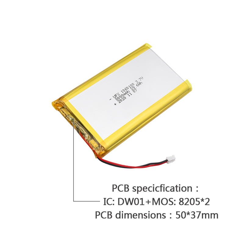 Lithium Ion Cell Factory Supply High Capacity Power Bank Battery UFX 1060100 8000mAh 3.7V Li-ion Polymer Battery With MSDS