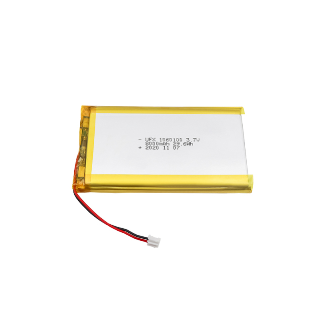 Lithium Ion Cell Factory Supply High Capacity Power Bank Battery UFX 1060100 8000mAh 3.7V Li-ion Polymer Battery With MSDS