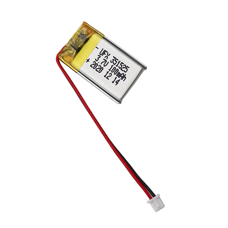 리튬 이온 폴리머 셀 공장 도매 녹음 펜 배터리 UFX 351525 100mAh 3.7V 리폴리머 배터리 팩