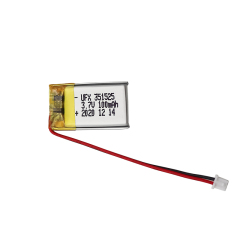 리튬 이온 폴리머 셀 공장 도매 녹음 펜 배터리 UFX 351525 100mAh 3.7V 리폴리머 배터리 팩