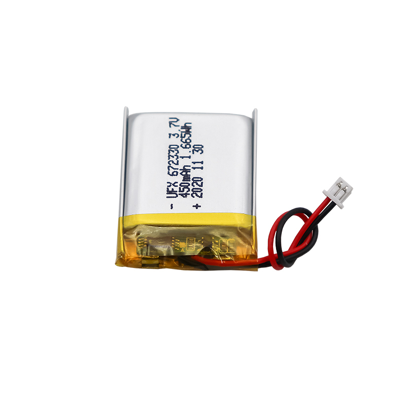 Chinese Lipo Cell Manufacturer Customized POS Machine Rechargeable Li-Ion Battery UFX 672330 450mAh 3.7V Li-polymer Battery Pack