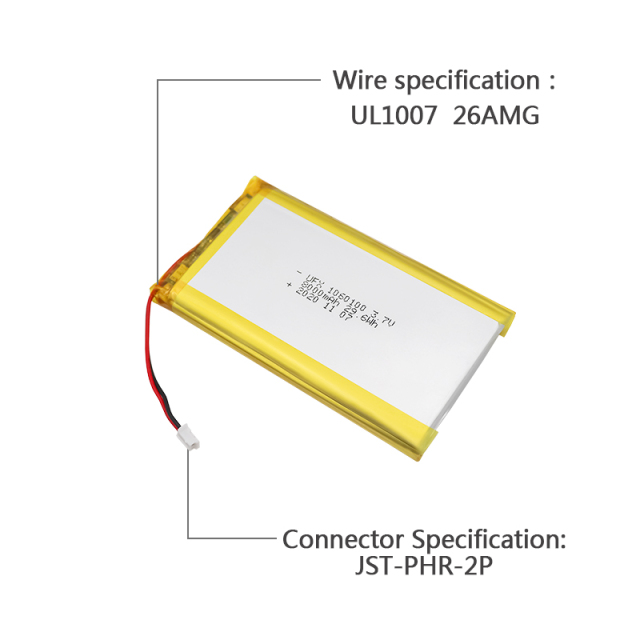 Lithium Ion Cell Factory Supply High Capacity Power Bank Battery UFX 1060100 8000mAh 3.7V Li-ion Polymer Battery With MSDS