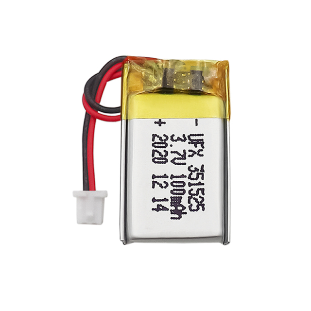 리튬 이온 폴리머 셀 공장 도매 녹음 펜 배터리 UFX 351525 100mAh 3.7V 리폴리머 배터리 팩