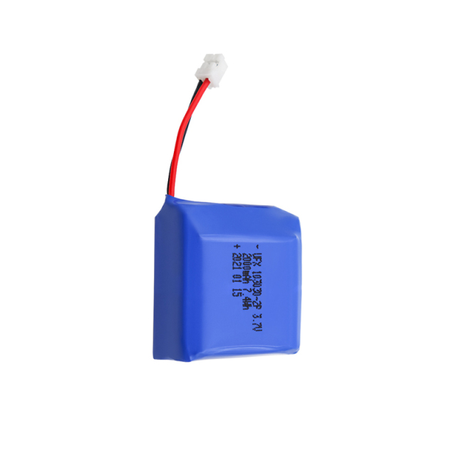 China Best Lithium-ion Polymer Cell Manufacturer Large Supply Infrared Thermometer Li-ion Battery UFX 103030-2P 2000mAh 3.7V Rechargeable Cell