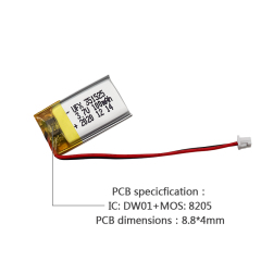 리튬 이온 폴리머 셀 공장 도매 녹음 펜 배터리 UFX 351525 100mAh 3.7V 리폴리머 배터리 팩
