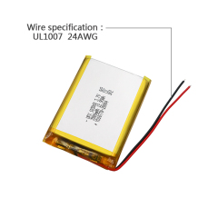 Lithium Cell Manufacturer Professional Custom Tablet Computer Battery UFX 105060 3500mAh 3.7V Li-ion Polymer Cell