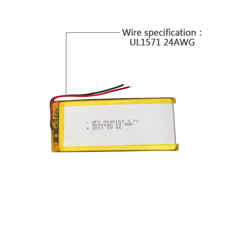 Li-polymer 셀 공장 태블릿 PC 배터리 공급 UFX 8040103 4000mAh 3.7V 리폴리머 배터리
