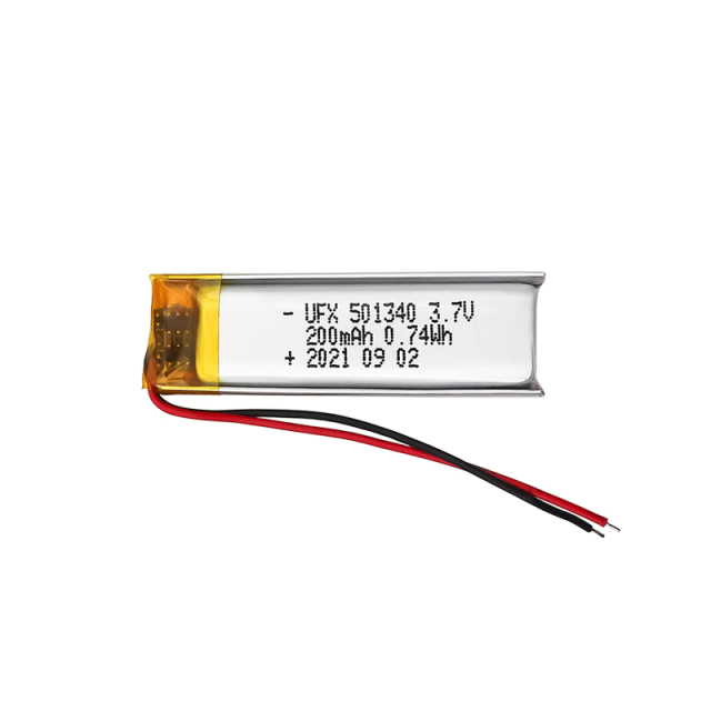 China Li-Polymer Cell Manufacturer High Quality Li-Polymer Cell for Translation Pen UFX 501340 200mAh 3.7V Li-Polymer Batteries
