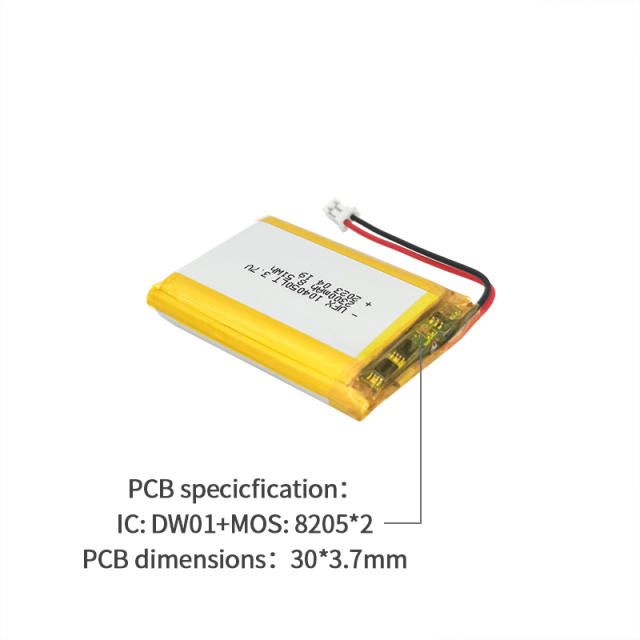 Lithium Ion Polymer Cell Factory Customized -40℃ Low Temperature Discharge Battery for Night Vision Device UFX 104050LT 2300mAh 3.7V -40℃ Discharge Lipo Battery