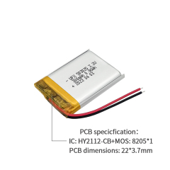 중국 LiPo셀 공장 LiFePO4 건전지 팩 UFX 503035 300mAh 3.2V 리튬 철 인산화물 배터리