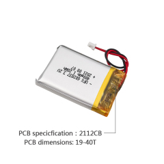 Lithium-ion Cell Factory Customized Heated Clothing Battery UFX 602837 400mAh 3.2V LiFePo4 Battery
