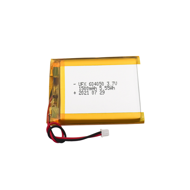 Li-po Cell Manufacturer Wholesale Smart Door Lock Battery UFX 604050 1500mAh 3.7V Lithium-ion Battery with UL / KC Certification