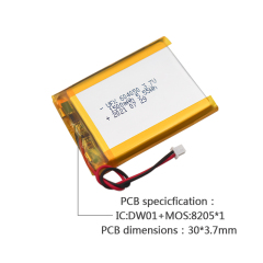 Li-po Cell Manufacturer Wholesale Smart Door Lock Battery UFX 604050 1500mAh 3.7V Lithium-ion Battery with UL / KC Certification