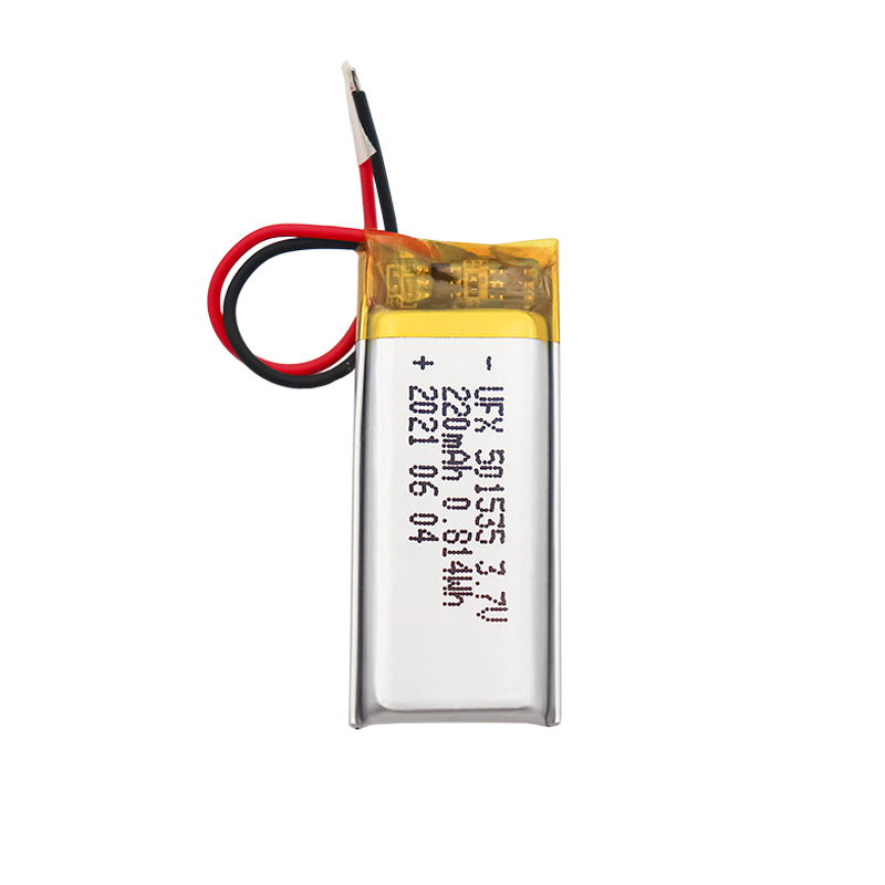 China Lithium Cell Factory Wholesale Electronic Doorbell Battery UFX 501535 220mAh 3.7V Li-po Battery Pack