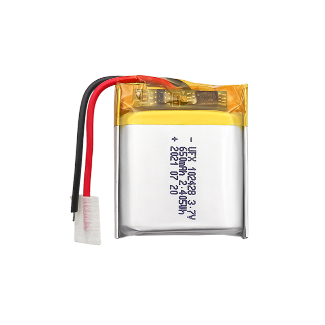 Lithium Cell Factory Customized VR Glasses Battery UFX102428 650mAh 3.7V Polymer Li-ion Battery