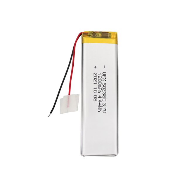 China Lithium Ion Cells Factory Custom Drone Rechargeable Li-ion Battery UFX 502380 1200mAh 3.7V Li-ion Polymer Battery With MSDS