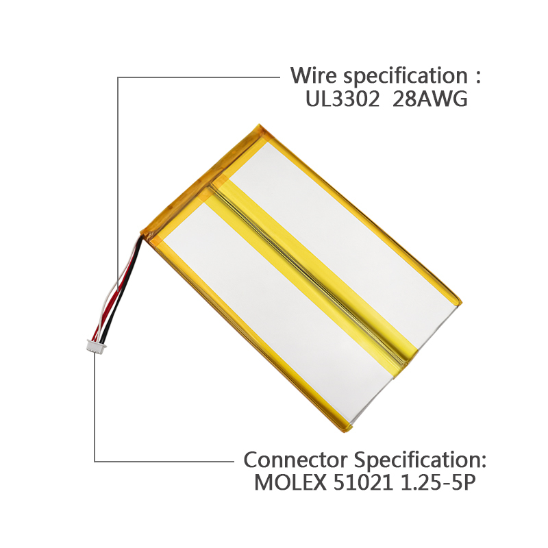 Lithium Cell Factory Wholesale High Quality Large Capacity Air Cleaner Battery UFX 7035120-2P 8000mAh 3.7V Rechargeable Battery Pack