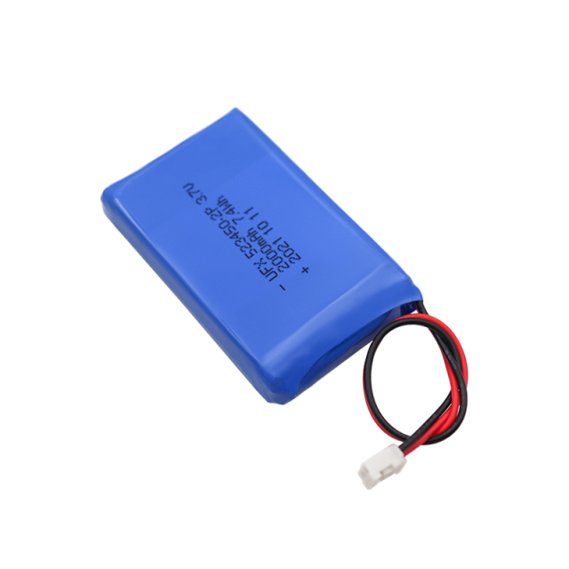 Lithium Cell Manufacturer Customized Smart Speaker Battery UFX 523450-2P 2000mAh 3.7V Li-polymer Battery Pack