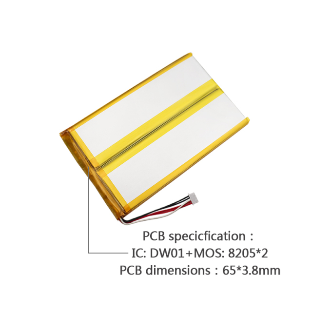 Lithium Cell Factory Wholesale High Quality Large Capacity Air Cleaner Battery UFX 7035120-2P 8000mAh 3.7V Rechargeable Battery Pack