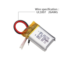 Li-ion Cell Supplier Hot Selling Battery for Infrared Thermometer UFX 651725 230mAh 3.7V Mini Li-polymer Battery