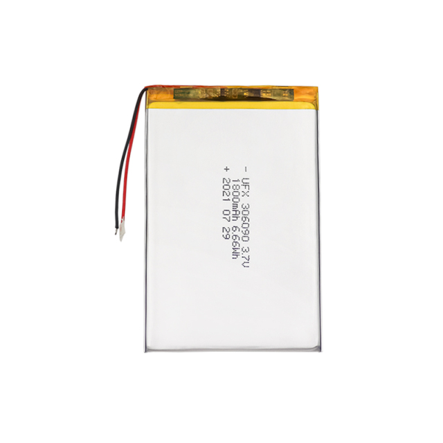 Lithium-ion Cell Manufacture Wholesale LED Light Rechargeable Battery UFX 306090 1800mAh 3.7V Lipo Battery