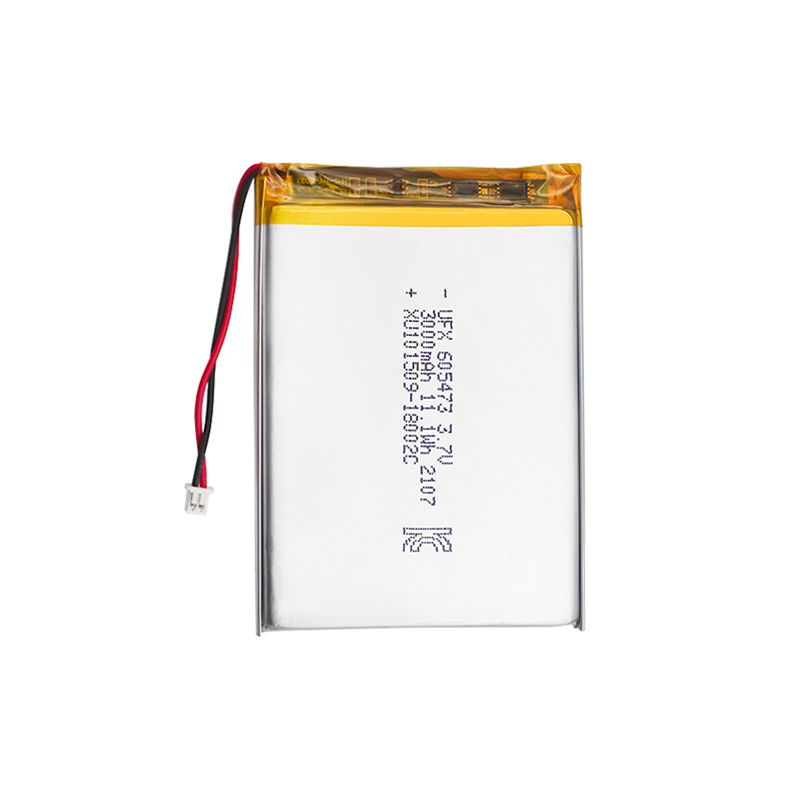 Chinese Li-ion Cell Factory OEM Beauty Instrument Battery UFX 605473 3000mAh 3.7V KC Certificate