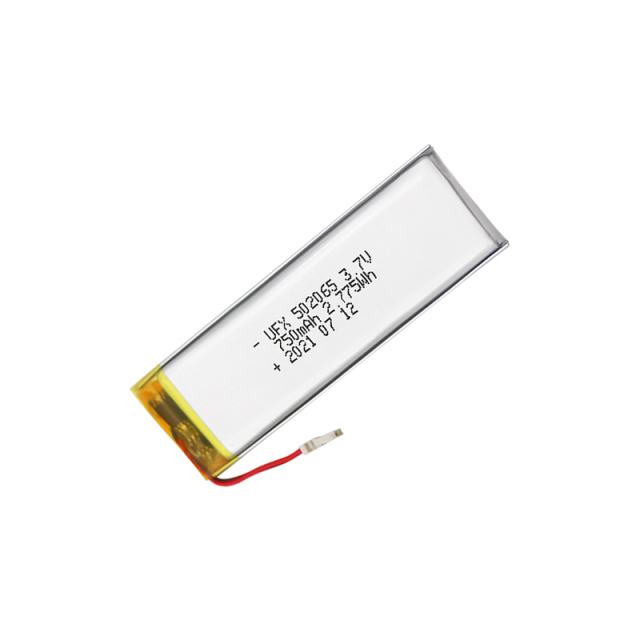 중국 리튬셀 제조업체 도매 전자 초인종 배터리 UFX 502065 750mAh 3.7V 충전식 전지