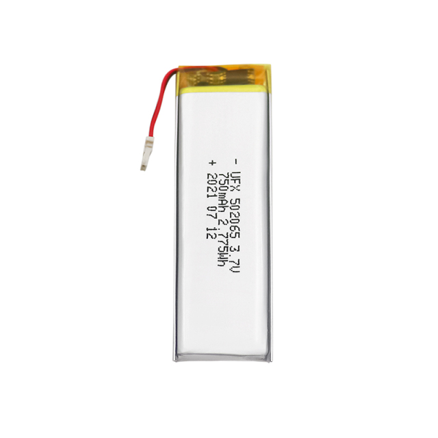중국 리튬셀 제조업체 도매 전자 초인종 배터리 UFX 502065 750mAh 3.7V 충전식 전지
