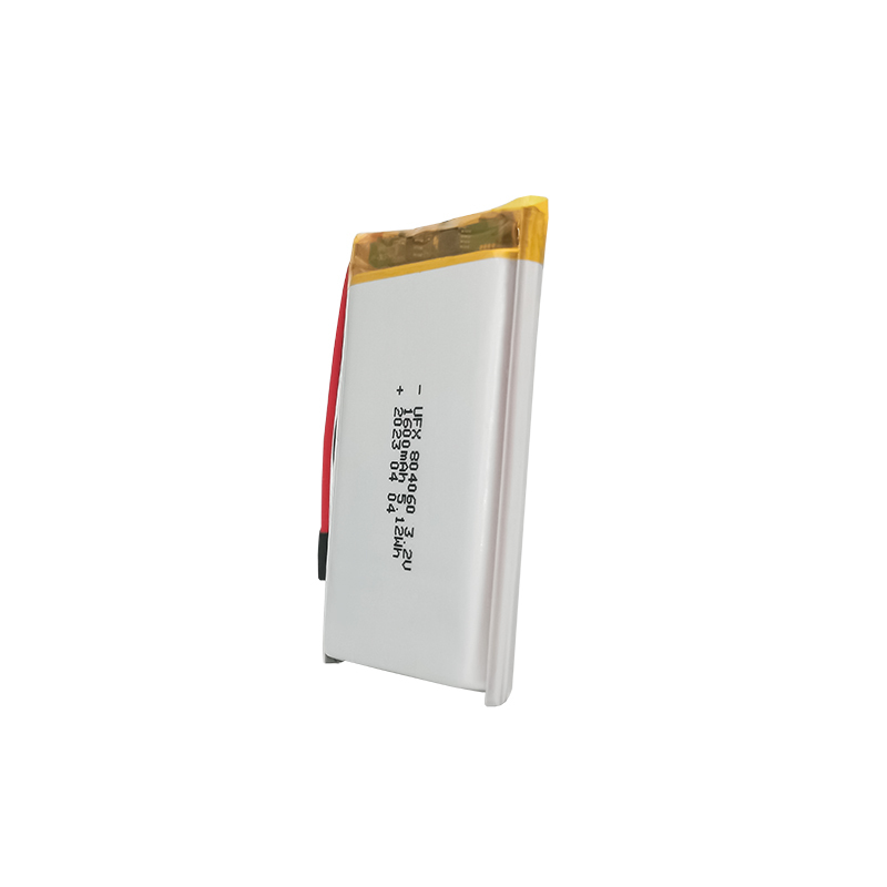 리튬 폴리머 제조 업체 맞춤형 가열 의류 배터리 UFX 804060 1600mAh 3.2V 리튬 철 인산화물 배터리
