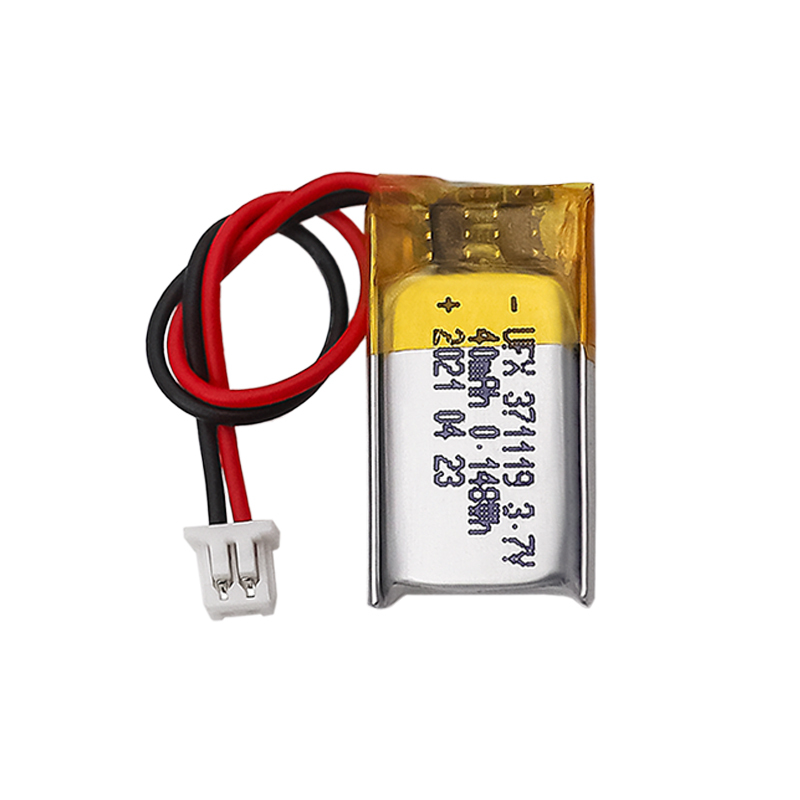 중국 리튬 이온 셀 공장 미니 스피커용 도매 충전식 배터리 UFX 371119 40mAh 3.7V 리튬 폴리머 셀