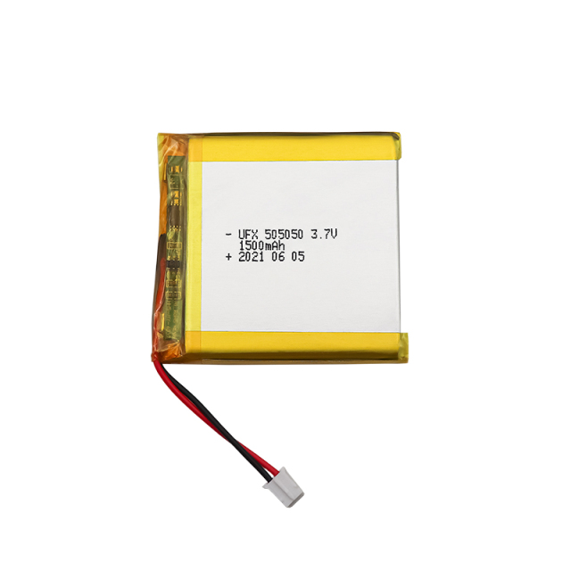 Li-ion Polymer Cell Manufacturer Supply Air Filter Lipo Battery UFX 505050 1500mAh 3.7V KC Certificate