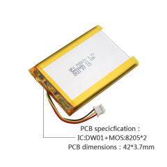 China Li-Polymer Cell Manufacturer Wholesale Digital Device Lipo Battery UFX 705070 3000mAh 3.7V Rechargeable Lipo Battery