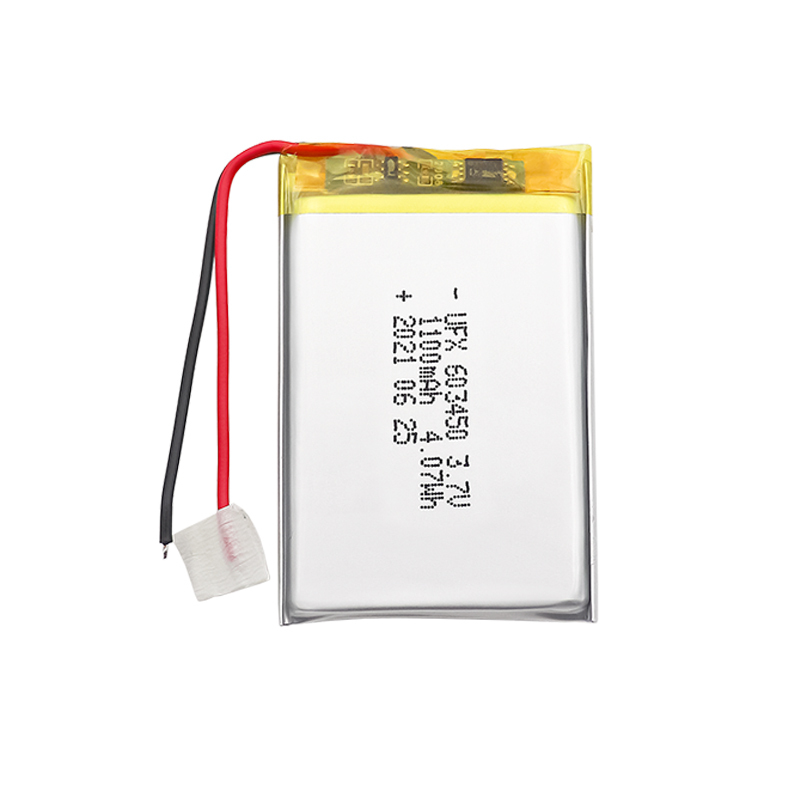 Chinese Lipo Cells Factory Wholesale LED Light Rechargeable Battery UFX 603450 1100mAh 3.7V Li-polymer Cell